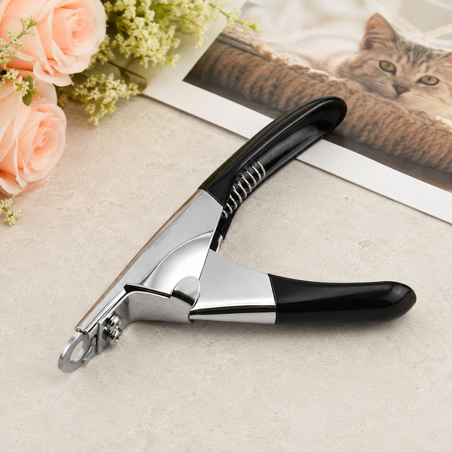 NonoPets Ergonomic Stainless Steel Dog & Cat Nail Clippers