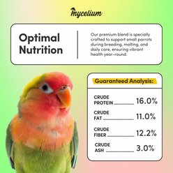 Mycelium Feeds Seed Blends Parrot Food, 5-lb bag slide 2 of 9