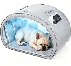 Pecute Cooling House for Dog & Cat with Cooling Mat, Gray, Large