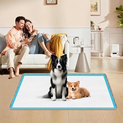 Bartuke No Spill Training High Edge Leak-Proof Tray Mat Silicone Dog Pee Pad Holder, X-Large: 40 x 28-in, Khaki slide 2 of 7