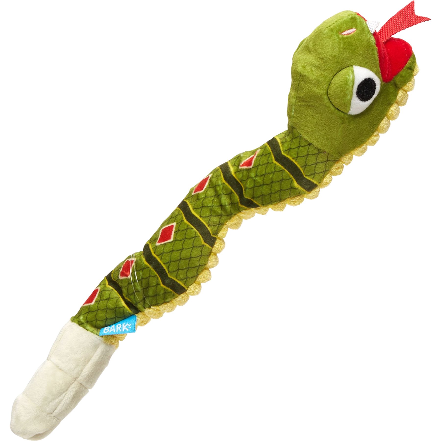 BARK Toxic Tony Squeaky Plush Dog Toy, Multicolor