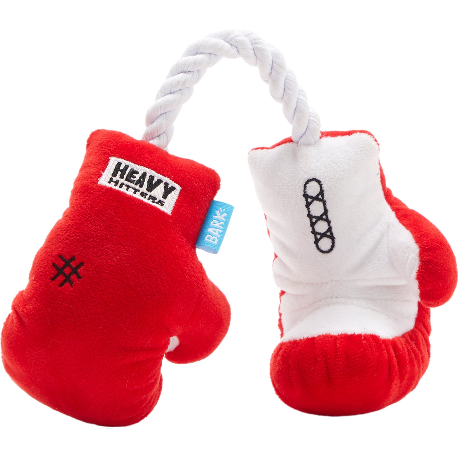 BARK Throwin' Munches Squeaky Ropes Tug Dog Toy, Multicolor