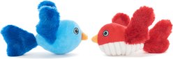 BARK The Tweethearts Squeaky Plush Dog Toy, Multicolor