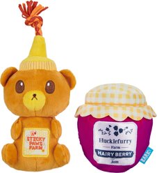 BARK That's My Jam, Honey Squeaky Ropes Tug Dog Toy, Multicolor