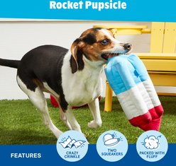 BARK Rocket Pupsicle Squeaky Plush Dog Toy, Multicolor slide 2 of 7