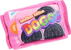 BARK Rainbow Dogo Dunkers Squeaky Plush Dog Toy, Multicolor