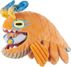BARK Naboo Nightmare Opee Sea Killer Squeaky Plush Large Dog Toy, Multicolor