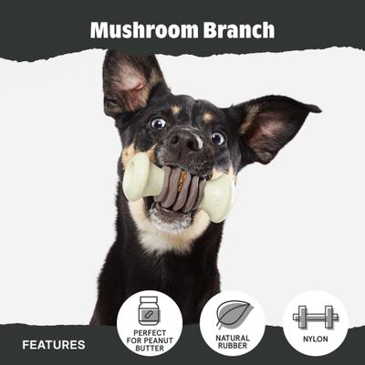 Show full view: BARK Mushroom Branch Tough Chew Dog Toy, Multicolor slide 3 of 7