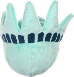 BARK Hugo's Liberty Ball Squeaky Plush Dog Toy, Blue