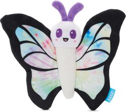 BARK Fly High Tie Dye Butterfly Squeaky Plush Dog Toy, Multicolor