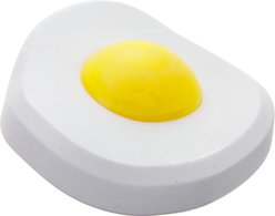 BARK Egg Over Hard Tough Chew Dog Toy, White