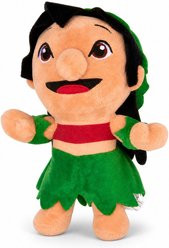 Buckle-Down Disney Lilo & Stitch Lilo Hula Dance Squeaky Plush Dog Toy, Beige