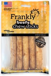 Frankly Beefy Chew 5-inch Chicken Rawhide Dog Stick, 5 count
