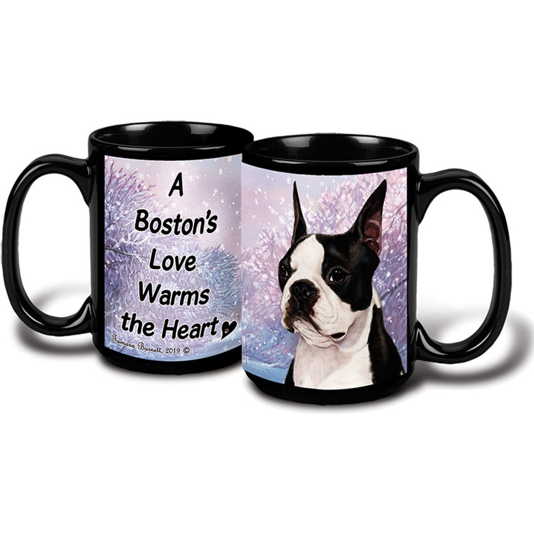 Pet Gifts USA Boston Terrier Winter Coffee Mug, 15-oz