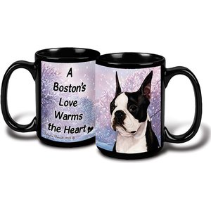 Pet Gifts USA Boston Terrier Winter Coffee Mug, 15-oz