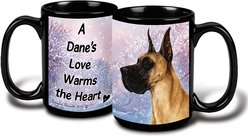 Pet Gifts USA Great Dane Fawn Cropped Winter Coffee Mug, 15-oz