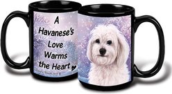 Pet Gifts USA Havanese Winter Coffee Mug, 15-oz, White