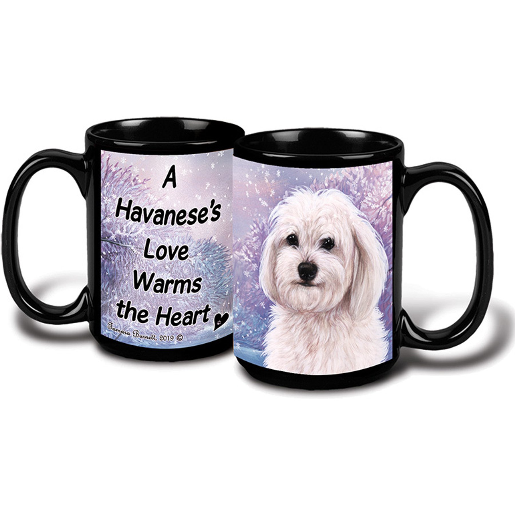 Pet Gifts USA Havanese Winter Coffee Mug, 15-oz, White