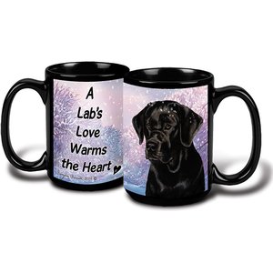 Pet Gifts USA Labrador Retriever English Winter Coffee Mug, 15-oz, Black
