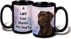 Pet Gifts USA Labrador Retriever American Chocolate Winter Coffee Mug, 15-oz