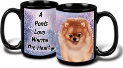 Pet Gifts USA Pomeranian Winter Coffee Mug, 15-oz, Orange