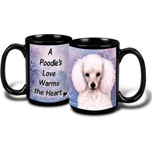 Pet Gifts USA Poodle Winter Coffee Mug, 15-oz, White