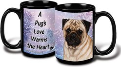 Pet Gifts USA Pug Winter Coffee Mug, 15-oz, Fawn