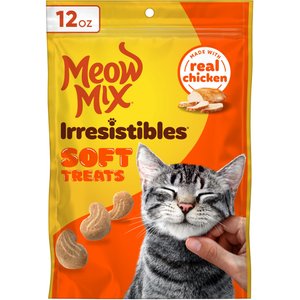 Meow Mix Irresistibles White Meat Chicken Soft Cat Treats, 12-oz bag