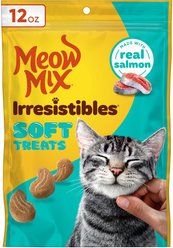 Meow Mix Irresistibles Soft Real Salmon Cat Treats, 12-oz bag