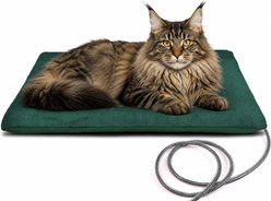 LESOTC Dog & Cat Safe Waterproof Electric Heating Pad with Automatic Temperature Control, 19.6 x 15.7-in, Green