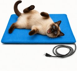 LESOTC Dog & Cat Safe Waterproof Electric Heating Pad with Automatic Temperature Control, 19.6 x 15.7-in, Blue