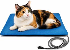 LESOTC Dog & Cag Soft Electric Blanket Heating Pad with Waterproof Cover & Automatic Temperature Control, 27.5 x 15.7-in, Blue