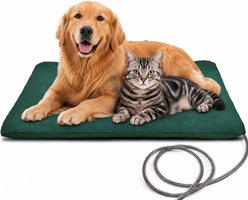 LESOTC Dog & Cag Soft Electric Blanket Heating Pad with Waterproof Cover & Automatic Temperature Control, 27.5 x 15.7-in, Green
