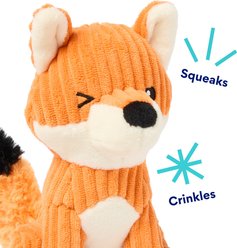 Frisco Woodland Fox Plush Squeaky Dog Toy, Small/Medium slide 2 of 6