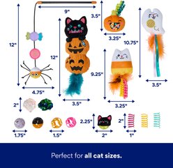 Frisco Halloween Black Cat Boo Bag Variety Pack Cat Toy with Silvervine & Catnip, 15 count slide 2 of 6