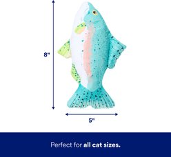 Frisco Salmon Plush Kicker Cat Toy with Silvervine & Catnip slide 2 of 5