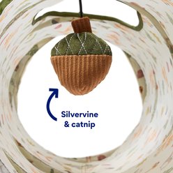 Frisco Woodland Foldable Play Tunnel Cat Toy with Silvervine & Catnip slide 2 of 6