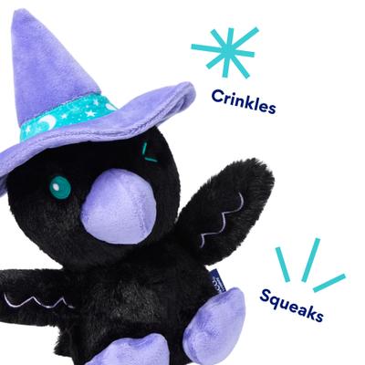 Show full view: Frisco Halloween Raven Plush Squeaky Dog Toy, Medium/Large slide 3 of 7