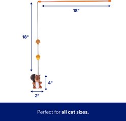 Frisco Squirrel Teaser Wand Cat Toy with Silvervine & Catnip slide 2 of 5