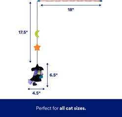 Frisco Halloween Mystical Witch Teaser Wand Cat Toy with Silvervine & Catnip slide 2 of 5