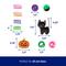 Show in main carousel: Frisco Halloween Fun Plush, Kicker, Mesh, Spring & Ball Variety Pack Cat Toy with Silvervine & Catnip, 20 count slide 3 of 8