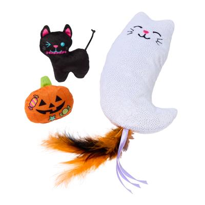 Show full view: Frisco Halloween Fun Plush, Kicker, Mesh, Spring & Ball Variety Pack Cat Toy with Silvervine & Catnip, 20 count slide 5 of 8