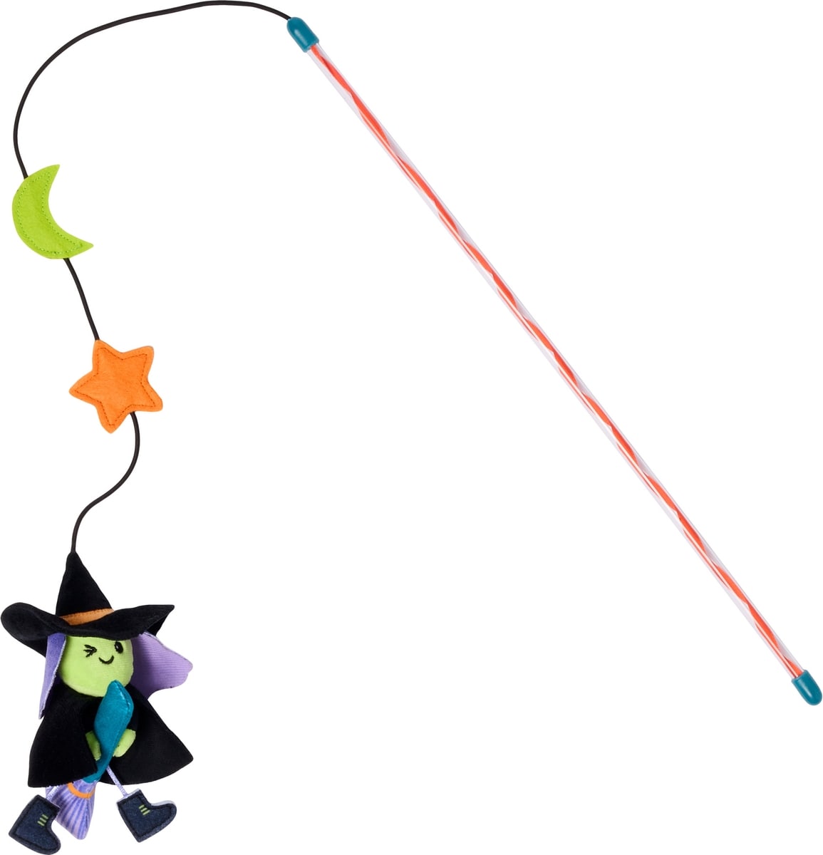 FRISCO Halloween Mystical Witch Teaser Wand Cat Toy with