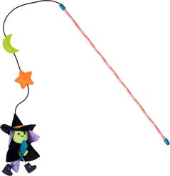Frisco Halloween Mystical Witch Teaser Wand Cat Toy with Silvervine & Catnip
