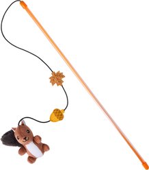 Frisco Squirrel Teaser Wand Cat Toy with Silvervine & Catnip
