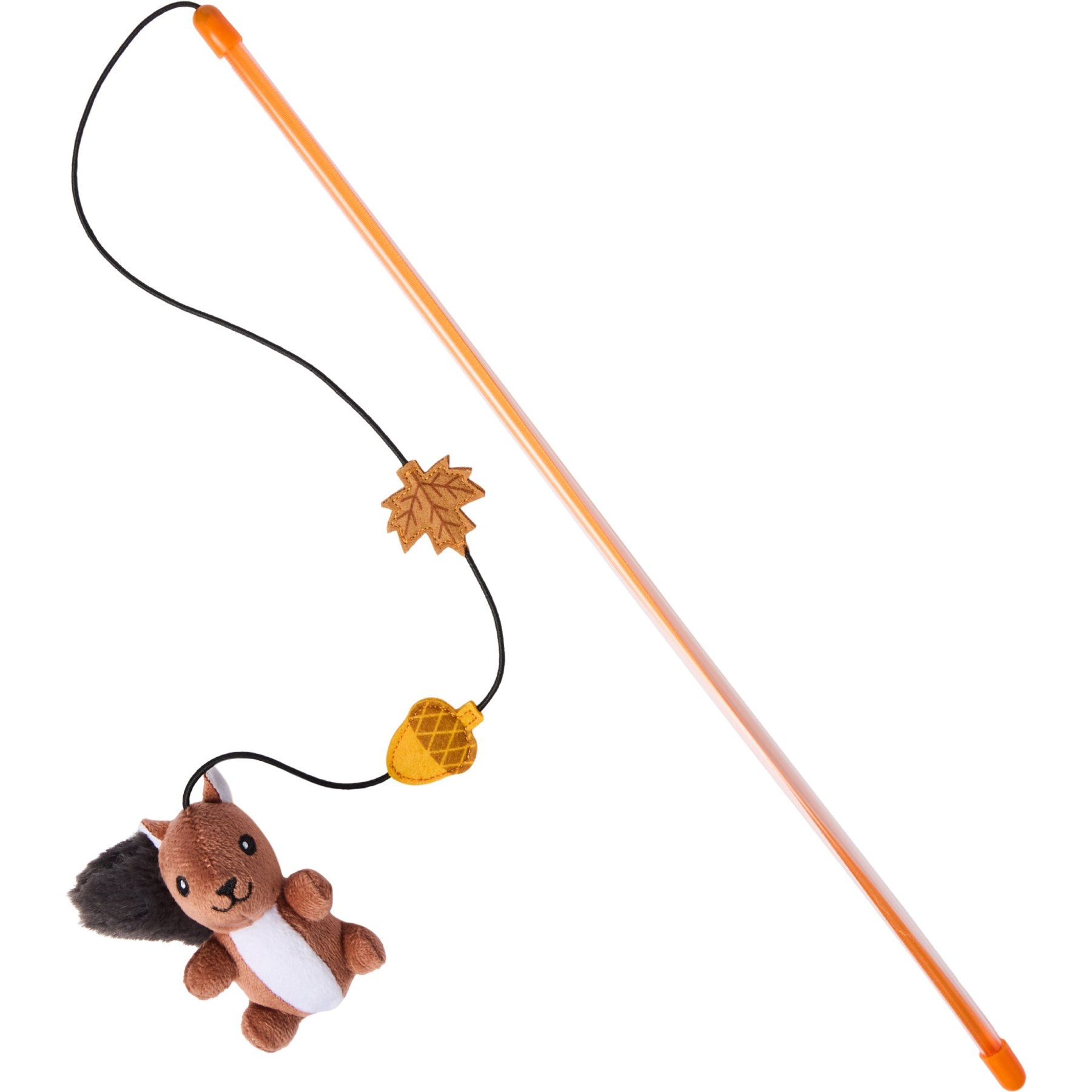 Frisco Squirrel Teaser Wand Cat Toy with Silvervine & Catnip
