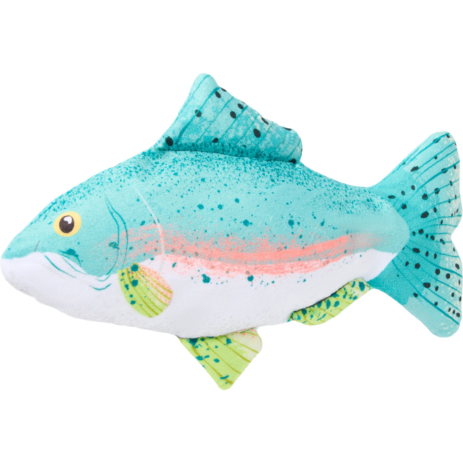 Frisco Salmon Plush Kicker Cat Toy with Silvervine & Catnip
