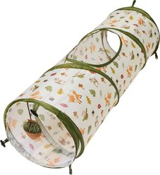 Frisco Woodland Foldable Play Tunnel Cat Toy with Silvervine & Catnip