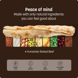 Earth Animal Wisdom Air-Dried Turkey Recipe Premium Natural Dog Food, 2-lb bag + No-Hide Stix Long Lasting Natural Rawhide Alternative Beef Recipe Chew Dog & Cat Treat Sticks, 10 count slide 2 of 9