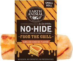 Earth Animal No-Hide From the Grill Small Rolls Long Lasting Natural Rawhide Free Grilled Cheese Vegetarian Flavor Dog Chews, 1 count slide 1 of 9